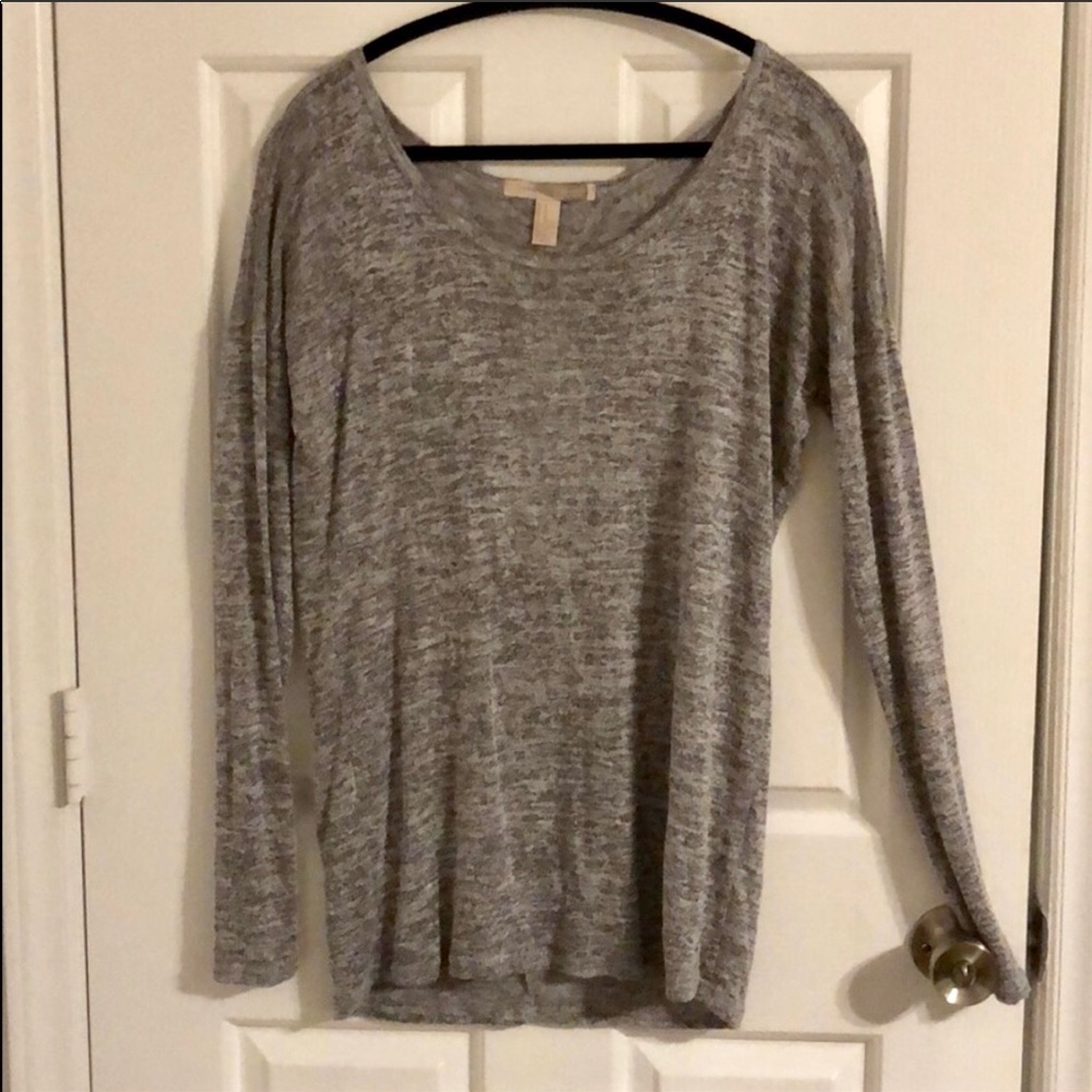 Grey Sweater with open back - NWOT!